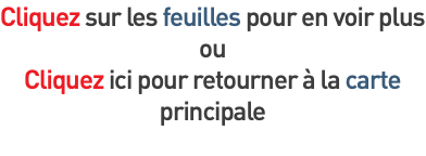 Cliquez sur les feuilles pour en voir plus ou Cliquez ici pour retourner à la carte principale 